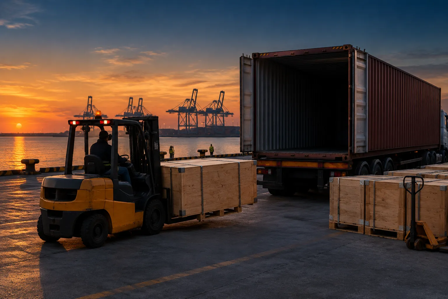Cargo handling reference scene